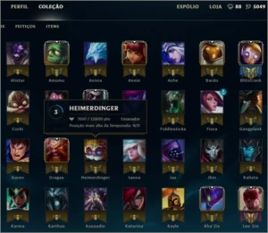 Conta platina 5 - League of Legends LOL