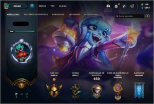 Conta lol Gold 4 com 123 skins - League of Legends
