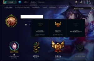 Conta Lol - Gold 5 - 21 Campeoes - 3 Skins - League of Legends