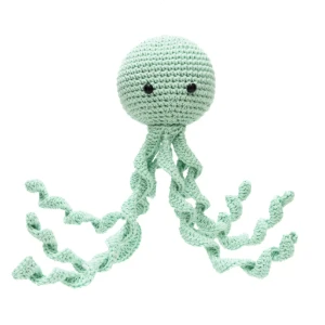 Polvo Newborn Verde Claro Amigurumi - Artesanato e Personalizados