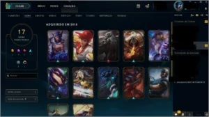 Conta Challenger Flex - 40 campeões 19 skins - League of Legends LOL