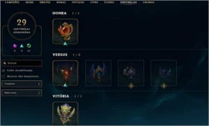 Conta League Of Legends (gold V, 345 Skins, 263 Ícones...) LOL