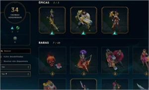 Conta League Of Legends (gold V, 345 Skins, 263 Ícones...) LOL