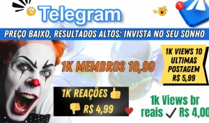 Telegram: Rápidos e Baratos, Nossos Serviços Imbatíveis - Social Media