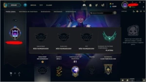 Conta para smurf - League of Legends LOL