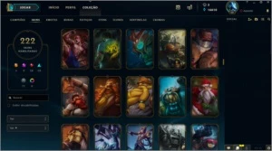 Conta league of legends D5 todos os champs + 222 skins LOL