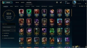 Conta league of legends D5 todos os champs + 222 skins LOL