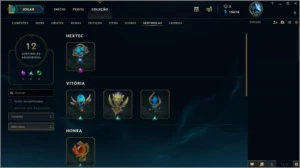 Conta league of legends D5 todos os champs + 222 skins LOL