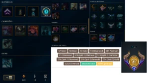 Conta Lol Full Champs/ 424 Skins(2 Ult, 13 Míticas) Lvl 831 - League of Legends