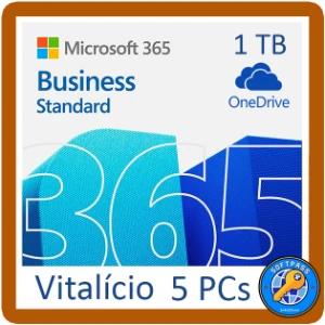 Office 365 - Vitalício 5 dispositivos + 1TB OneDrive🔑✅ - Softwares e Licenças