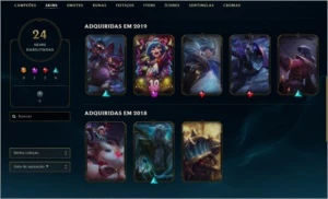 Conta Platina IV, 65 champs, 24 skins + Valorant com 2 passe - League of Legends LOL