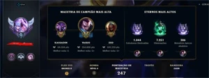 conta lol com bastante skins e cromas (b3 50lp) - League of Legends