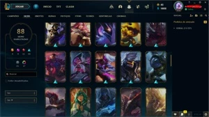 conta lol com bastante skins e cromas (b3 50lp) - League of Legends