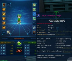 Conta Ox Omega La - Digimon Masters Online DMO