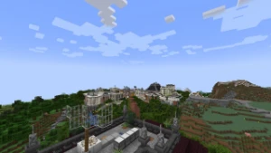 cidade gigante Minecraft predios e casas realistas