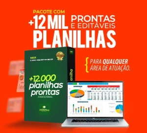 12 mil Planilhas Excel - 100% Editáveis (Pack)