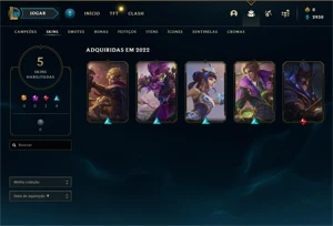 CONTA LEAGUE OF LEGENDS LVL40 GALAXY SLAYER ZED LOL