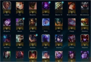 Vendo Conta LoL Platina com varios champs e skins - League of Legends