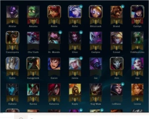 Vendo Conta LoL Platina com varios champs e skins - League of Legends