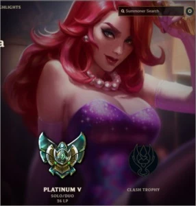 Vendo Conta LoL Platina com varios champs e skins - League of Legends