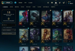 Conta PLATINA 4 | 61% Win - Lol (League Of Legends) Elomoon