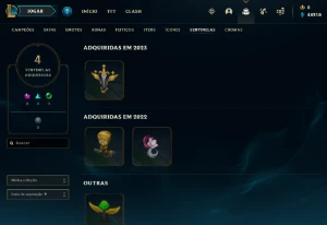 Conta PLATINA 4 | 61% Win - Lol (League Of Legends) Elomoon