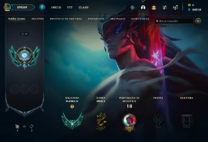 Conta PLATINA 4 | 61% Win - Lol (League Of Legends) Elomoon
