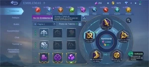 Conta Mobile Legends - Glória Mitica/50 Heros/TOP