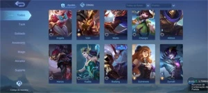 Conta Mobile Legends - Glória Mitica/50 Heros/TOP