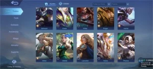 Conta Mobile Legends - Glória Mitica/50 Heros/TOP