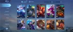 Conta Mobile Legends - Glória Mitica/50 Heros/TOP