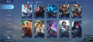 Conta Mobile Legends - Glória Mitica/50 Heros/TOP