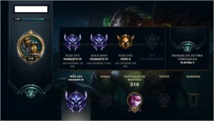 CONTA DIAMANTE IV - League of Legends LOL