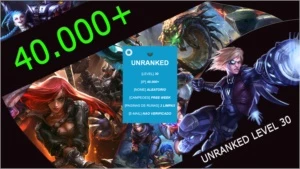 #4 CONTA SMURF UNRANKED NIVEL 30 - League of Legends LOL
