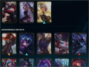 Conta League of Legends - Platina 4 - 15 skins - level 51 LOL
