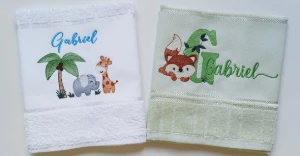 Kit com 4 Toalhas Escolares Personalizadas - Artesanato e Personalizados