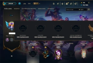 Unranked com TODOS os Champs e 307 Skins ( ADC / SUP ) - League of Legends LOL