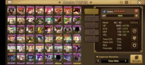 Conta SW Global 41 NAT 5, Faz TD conteúdo pvp, Raid 5 solo - Summoners War