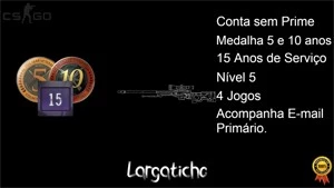 CONTA OLD STEAM 08 ANOS, MEDALHAS 5 E 10 ANOS +4 JOGOS - Counter Strike CS