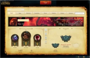 CONTA DE LOL UNRANKED+36 CAMPEÕES+5 SKINS/ULTIMATE - League of Legends