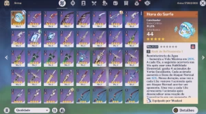 Conta AR53 | Chasca + Mualani + Dehya + Mizuki + Lauma - Genshin Impact