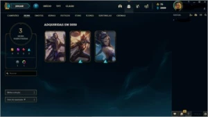 Conta DIAMANTE 2 65>%WR - 21PDL+ por win. - League of Legends LOL