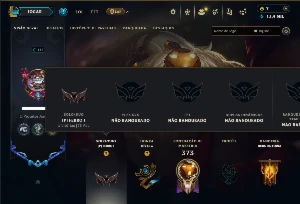Ferro 1 com 140 Champs e 119 Skins  ( MID / JG / SUP )