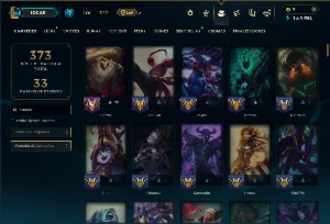 Ferro 1 com 140 Champs e 119 Skins  ( MID / JG / SUP ) - League of Legends LOL