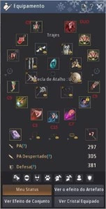 CONTA BLACK DESERT PVP E PVE END GAME 305 AP 375 DP DE KUTUM