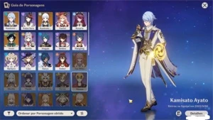 Conta Genshin Impact - AYATO, AYAKA, VENTI