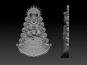 STL Impresión 3D Virgen del Rocio (Nuestra Señora del Rocío) - Serviços Digitais