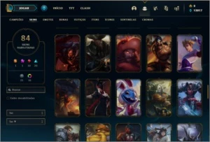 Conta bronze 2 com 91 champs e 82 skins (2229 RP na conta) - League of Legends LOL