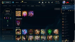 Conta de lol e valorant