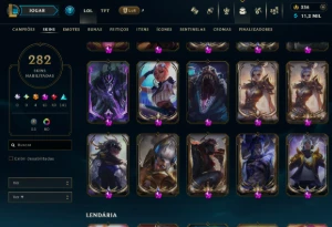 Conta Lol ,Itens Aniversario De 10 Anos, Skins Ultimate, Etc - League of Legends